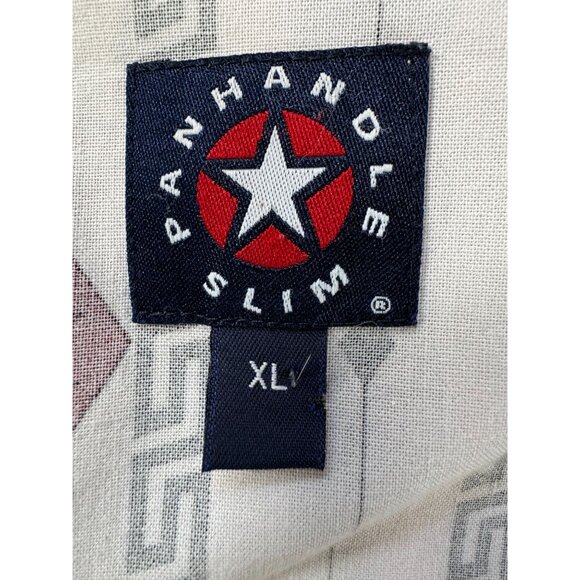 Panhandle Slim Mens Aztec Print Short Sleeve Shirt XL Cotton - Picture 9 of 16